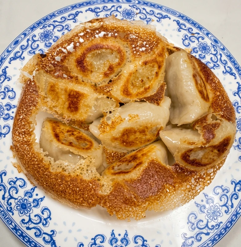 Pan-fried pork dumplings at Leo Fu's on 70 Avenue SW, Calgary