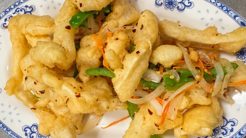Salt and Pepper Squid at Leo Fu's Szechwan and Mandarin Restaurant in Calgary